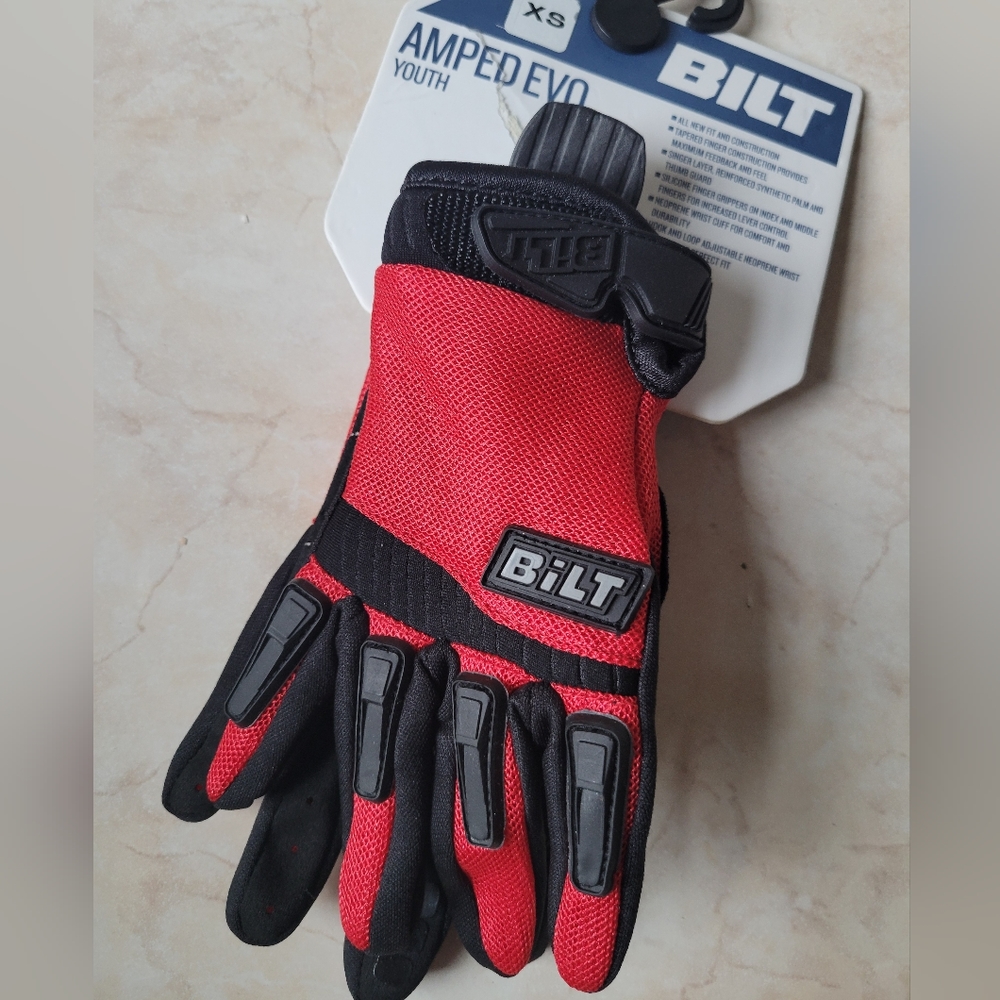 Amped Evo bike gloves youth XS
